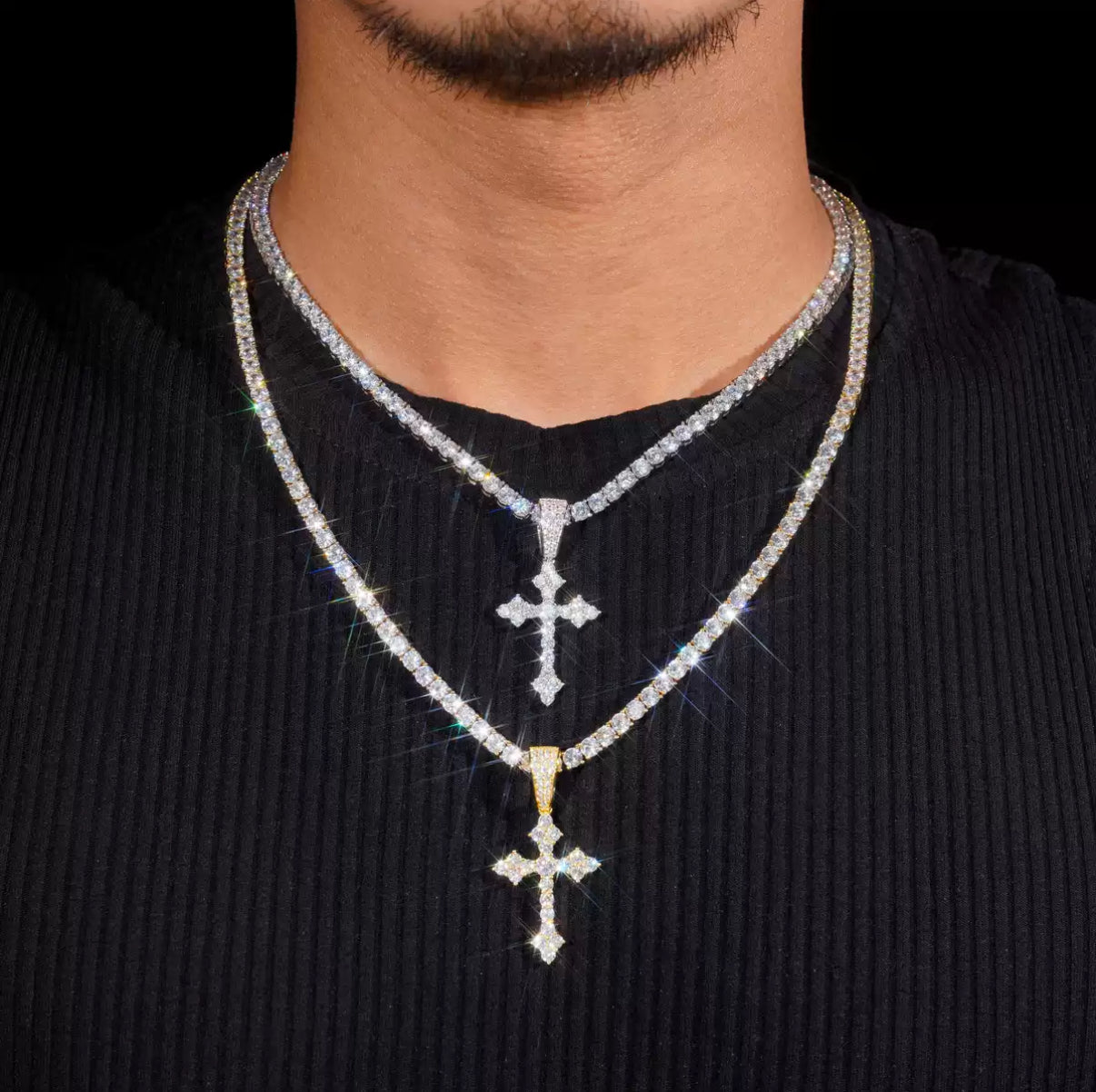 Luminous Faith Moissanite Pendant