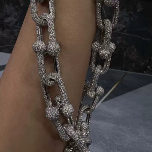 Full Iced Out Luxury Link Necklace