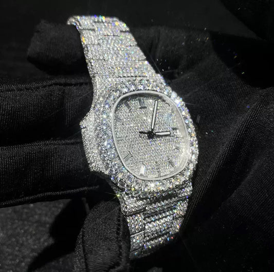 Iced Out Glacier Royale Watch【SILVER】