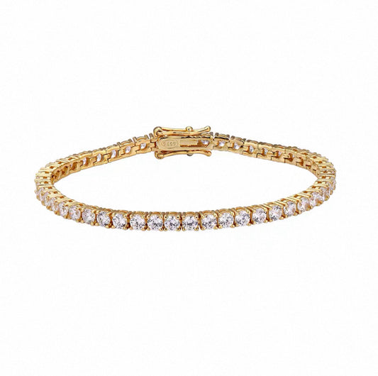【2-6.5mm】Tennis Chain Bracelet【Moissanite】