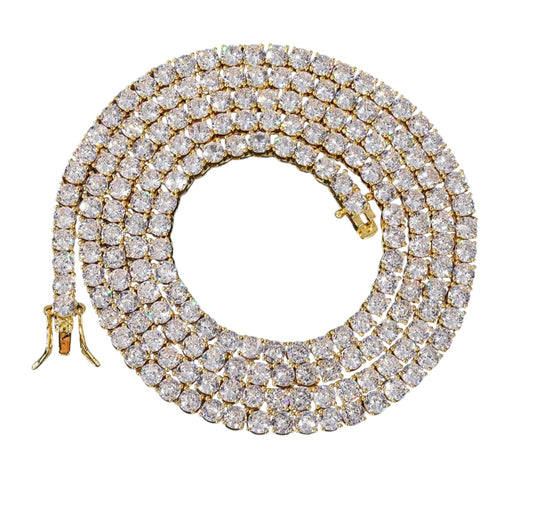 【2-6.5mm】Tennis Chain Necklace【Moissanite】