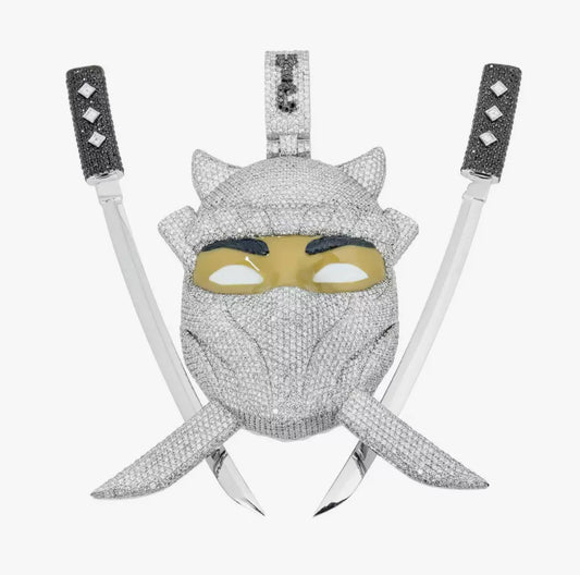 Custom Ninja Shadow Iced Pendant
