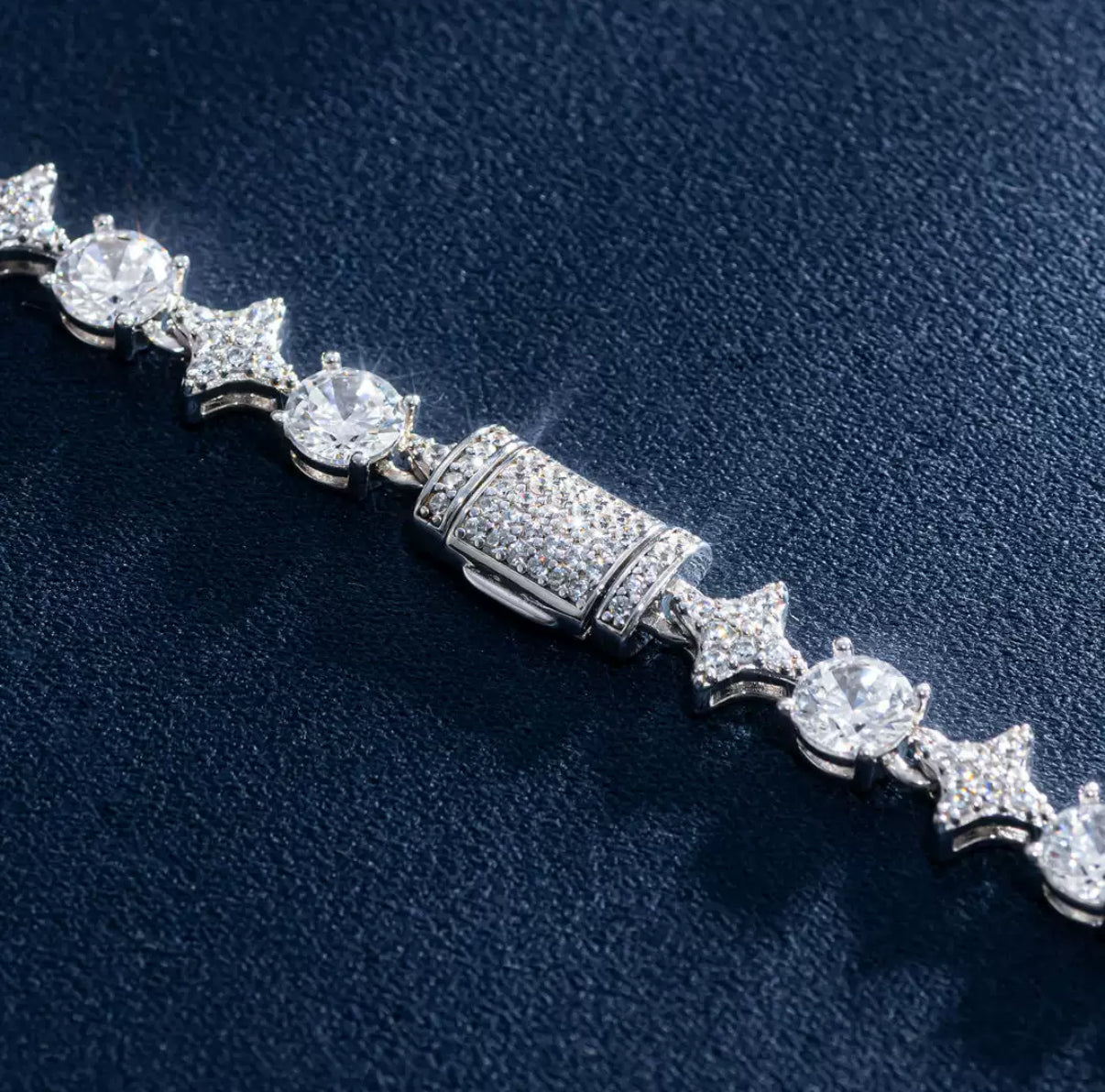 Starry Moissanite Iced Necklace