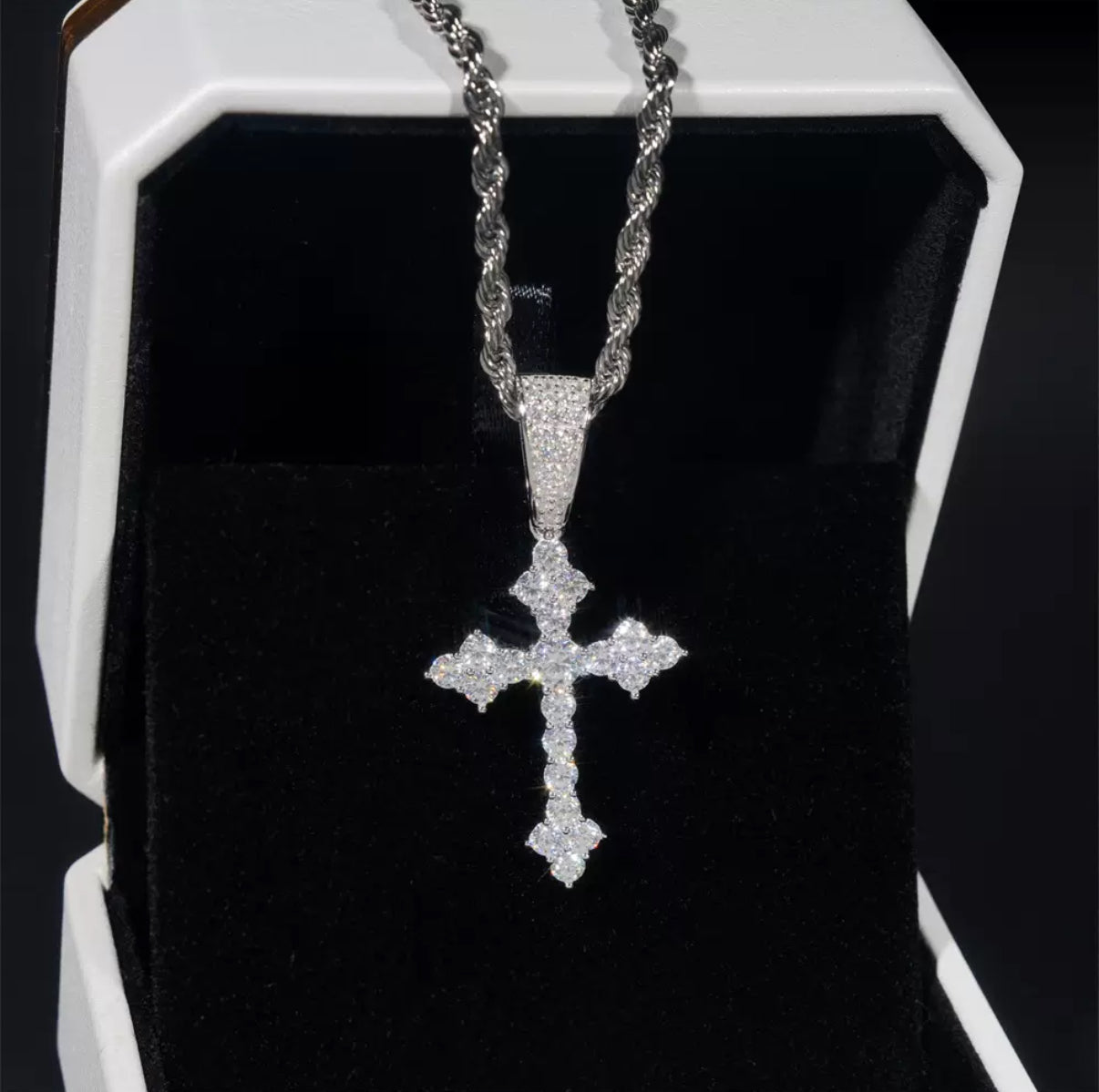 Luminous Faith Moissanite Pendant