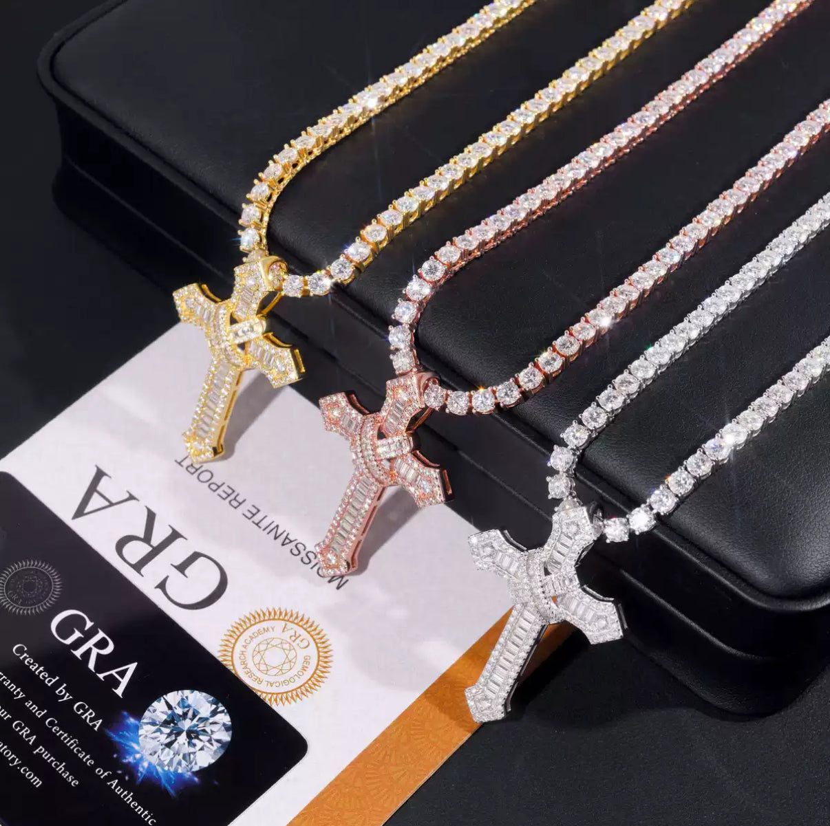 Imperial Cross Iced Out Pendant