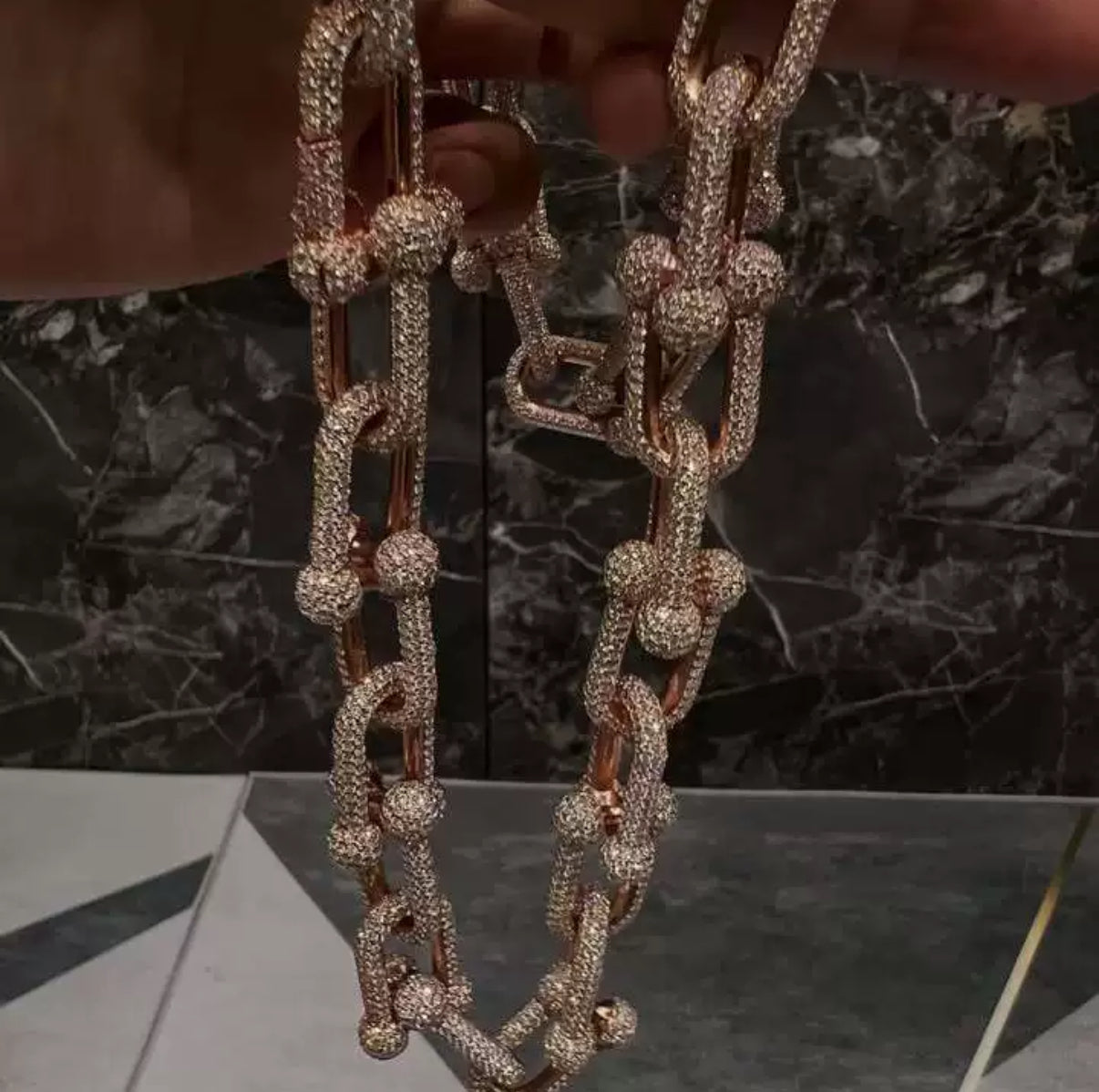 Full Iced Out Luxury Link Necklace