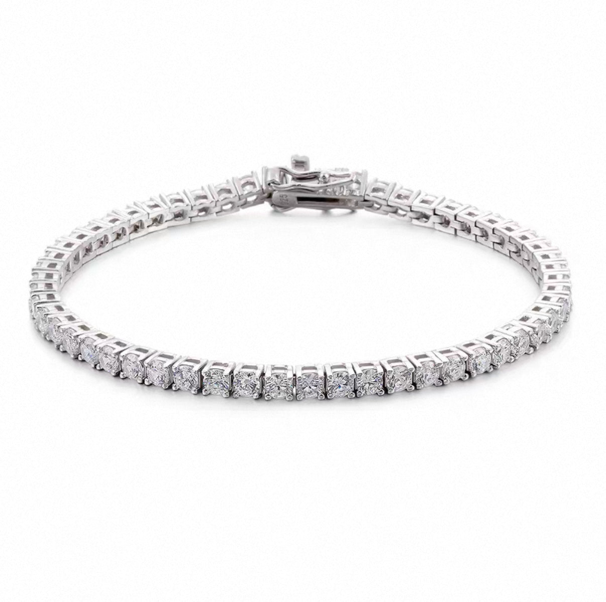 【2-6.5mm】Tennis Chain Bracelet【Moissanite】