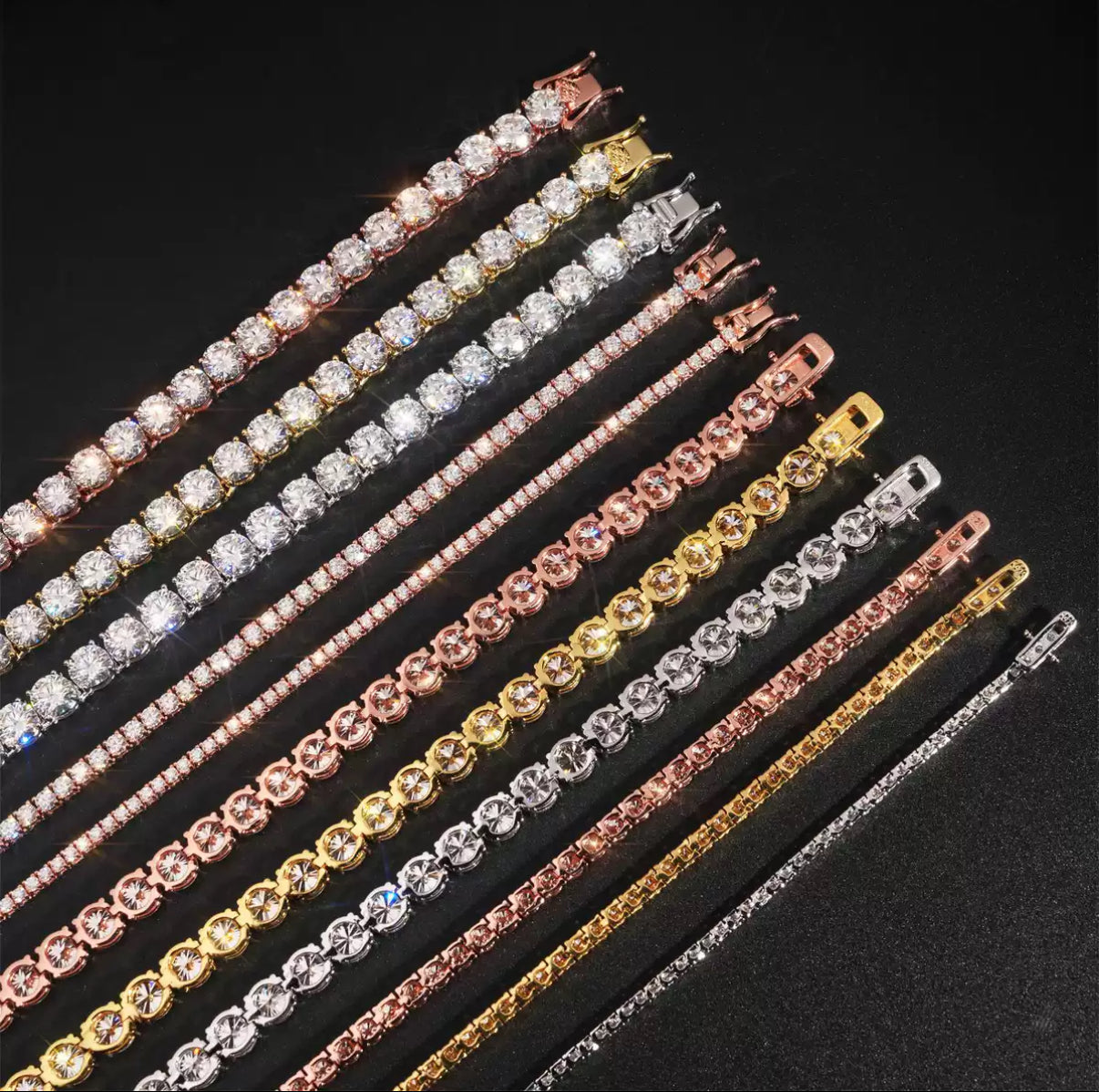 【2-6.5mm】Tennis Chain Necklace【Moissanite】