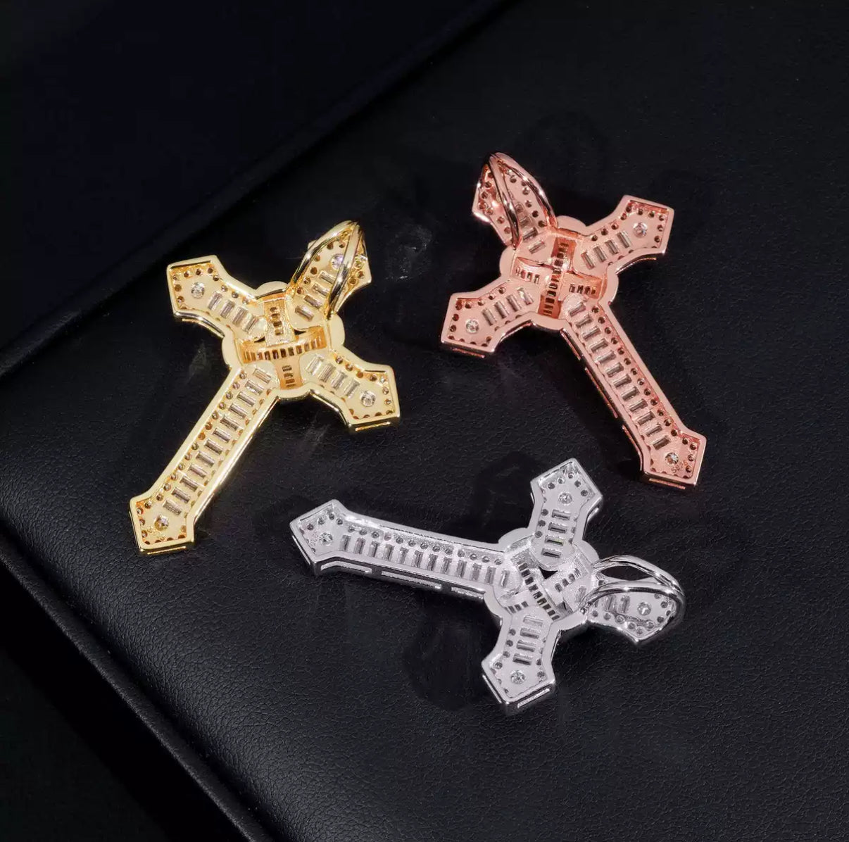 Imperial Cross Iced Out Pendant