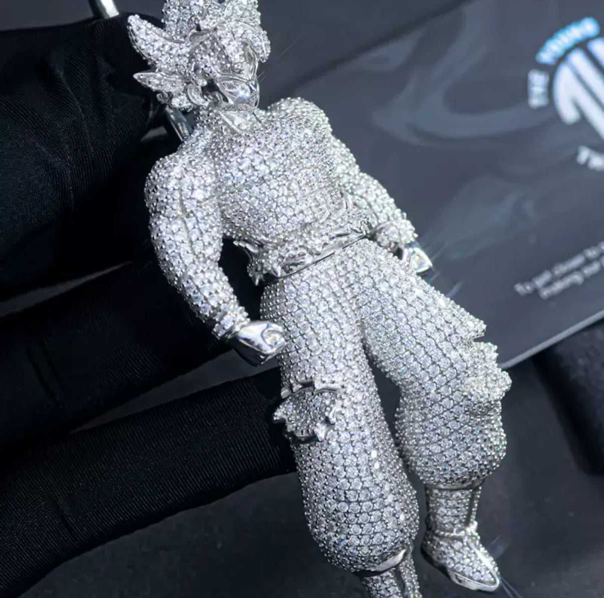 Custom Supersaiya People Full Iced Out Pendant