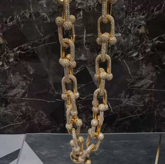 Full Iced Out Luxury Link Necklace