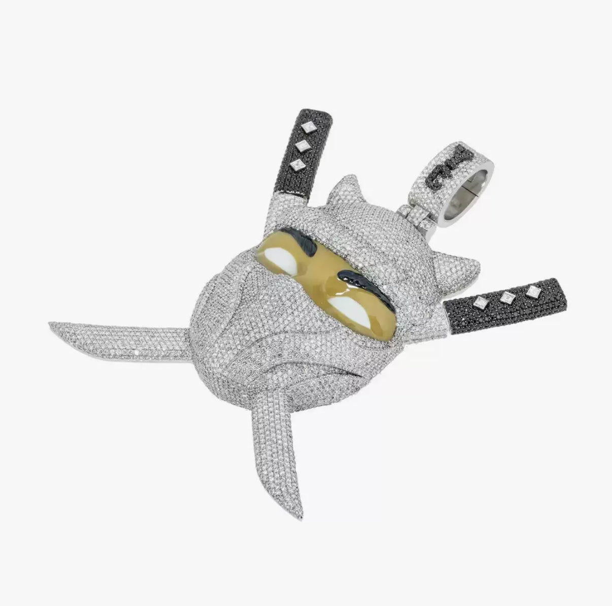 Custom Ninja Shadow Iced Pendant