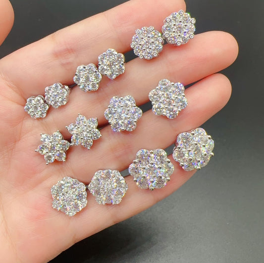 Iced Out Diamond Flake Pierce【Moissanite】