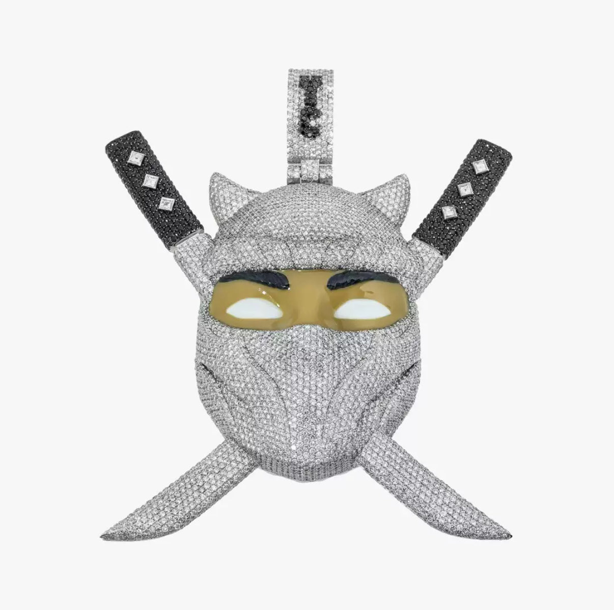 Custom Ninja Shadow Iced Pendant