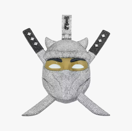 Custom Ninja Shadow Iced Pendant