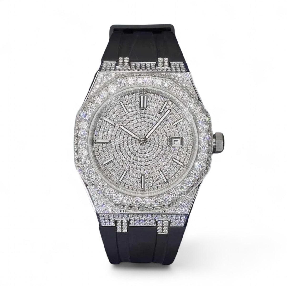 Imperial Royal Diamond Watch【Moissanite/SILVER】