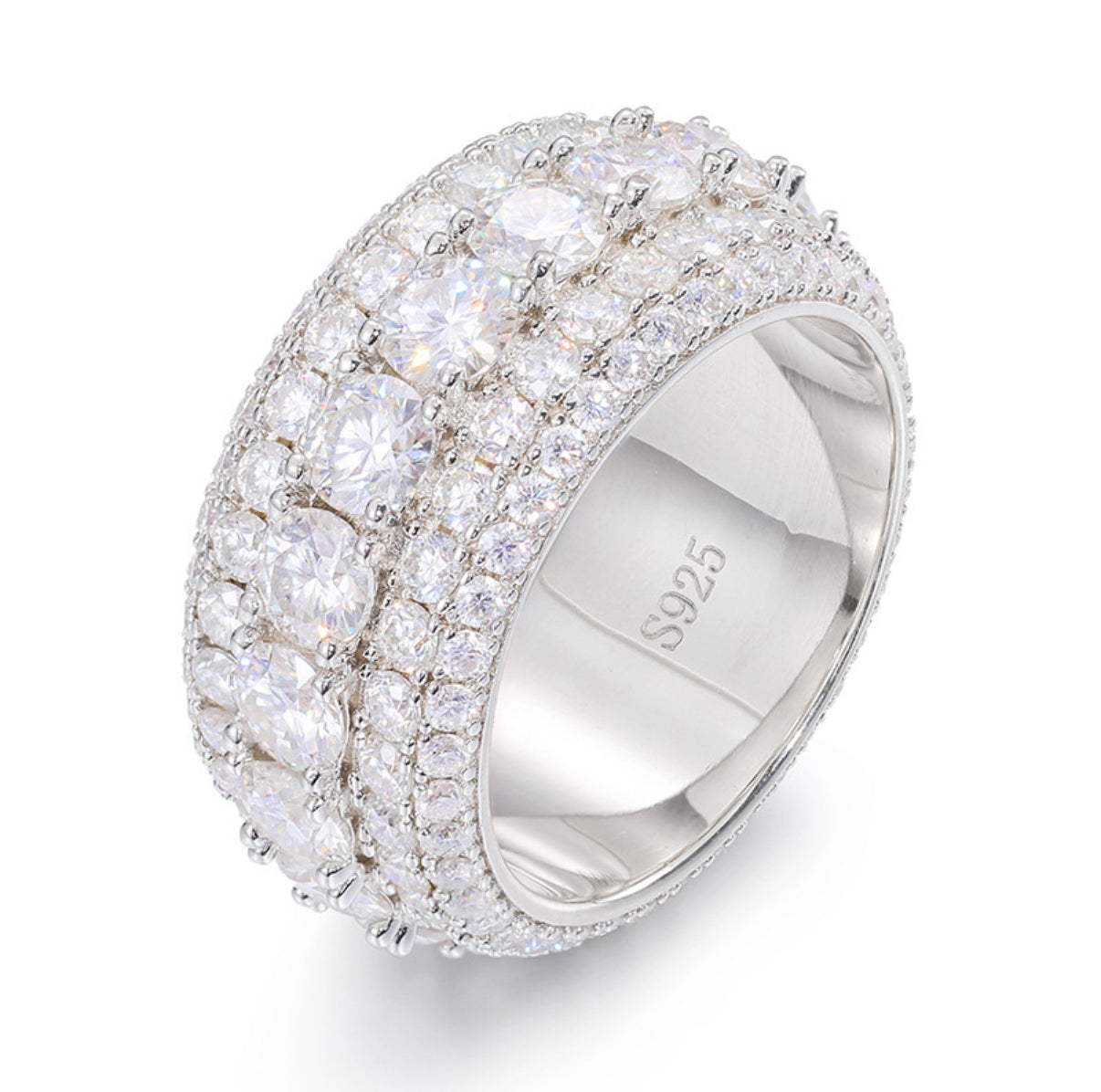 Iced Out Tennis Cubic Ring【Moissanite】