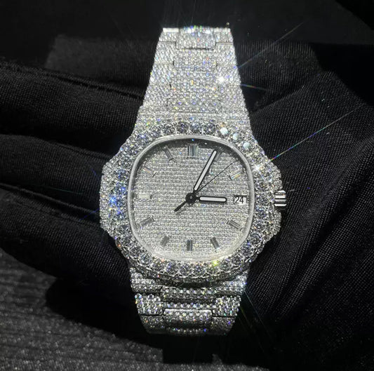 Iced Out Glacier Royale Watch【SILVER】