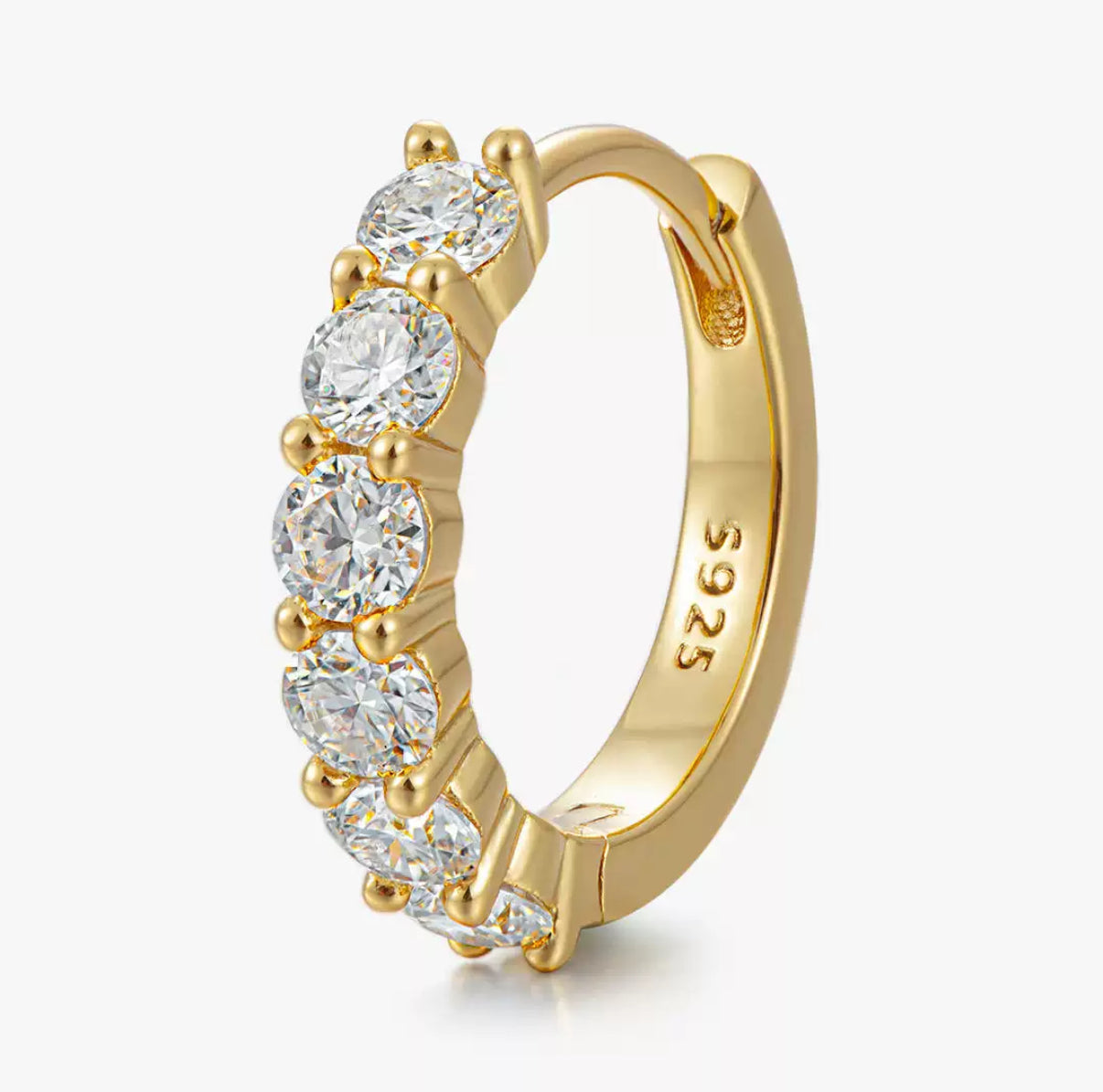 Iced Out Ring Pierce【Moissanite】
