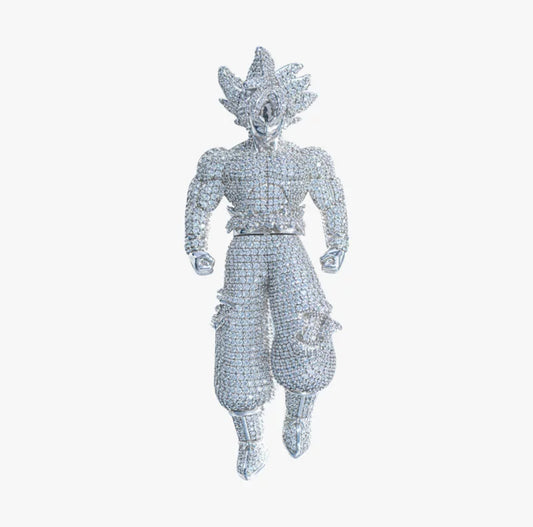 Custom Supersaiya People Full Iced Out Pendant