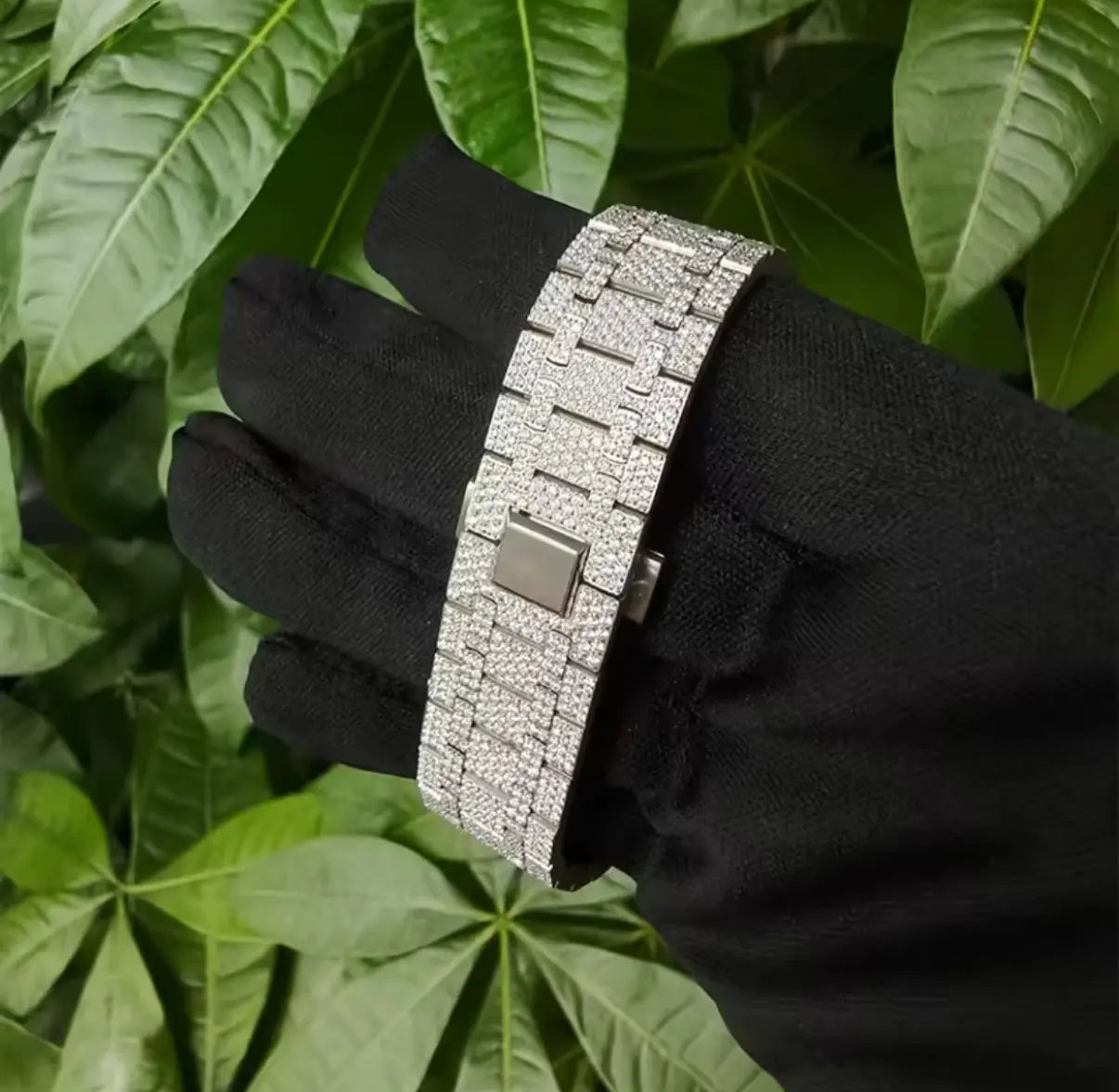 Iced Out Royal Diamond Watch【Moissanite/SILVER】
