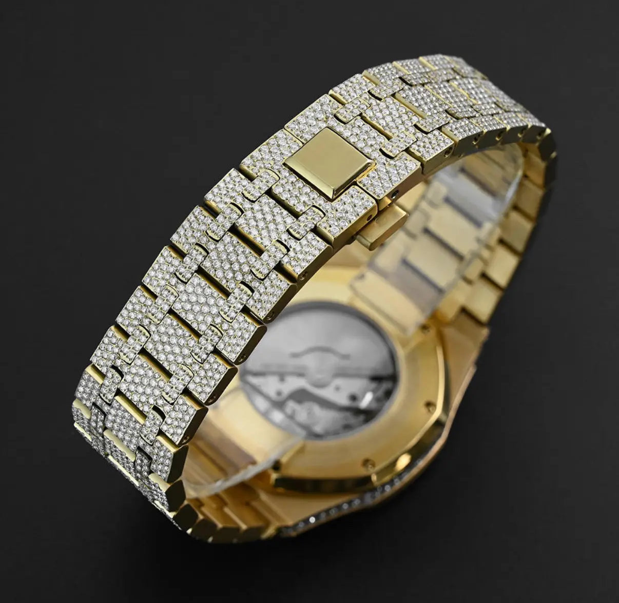 Iced Out Royal Diamond Watch【Moissanite/GOLD】