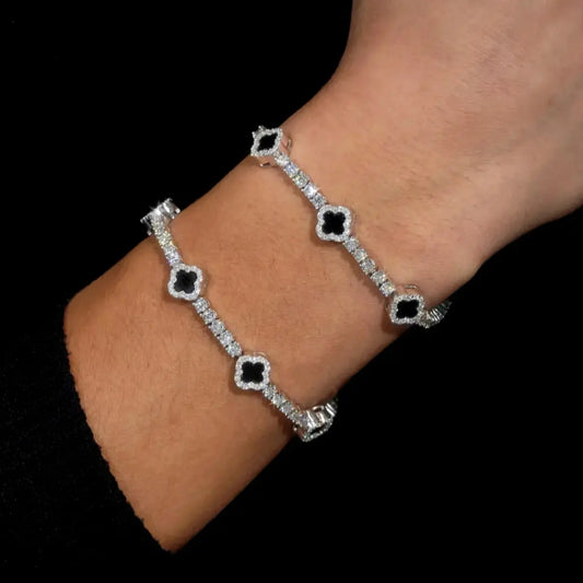 Clover Tennis Bracelet【Moissanite】