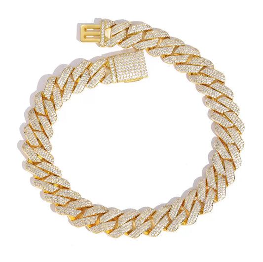 【6-20mm】Miami Cuban Chain Necklace【Moissanite】