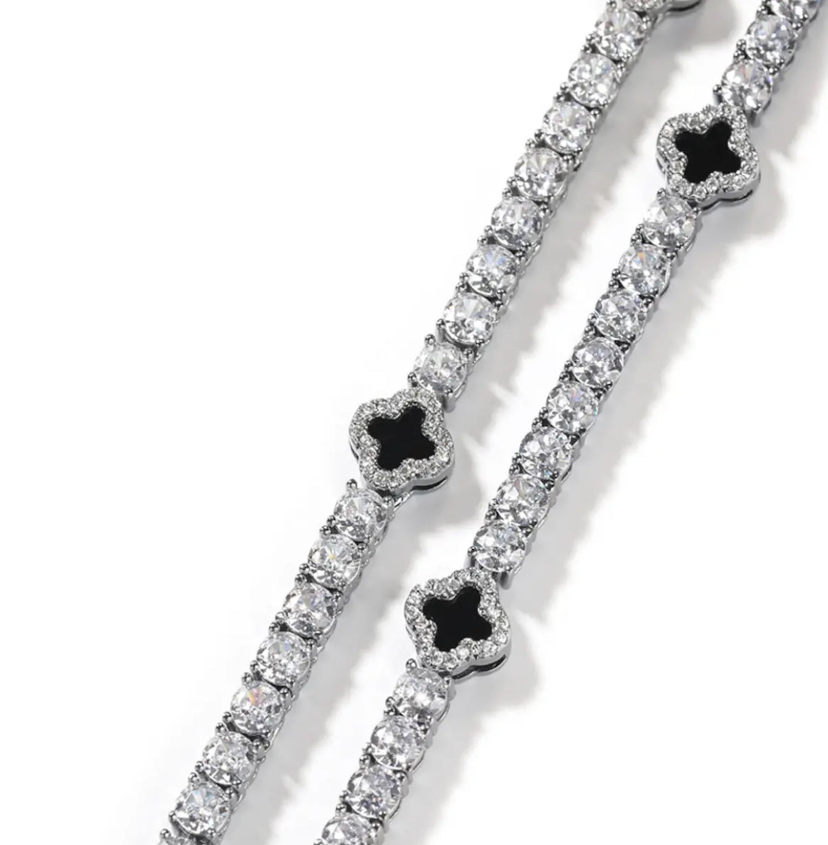 Clover Tennis Bracelet【Moissanite】